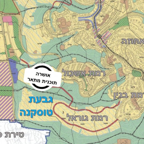 גבעת טוסקנה חיפה תשריט