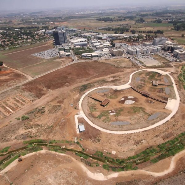 תצלום אוויר - הוד השרון - נוף הירקון